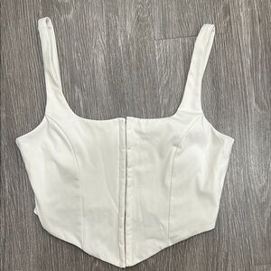 White Women's Croptop Corset